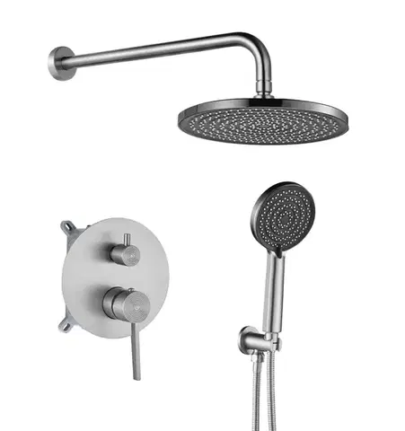 REA Podomítková sprchová sada Foster Brush Nickel + BOX REA-P6440
