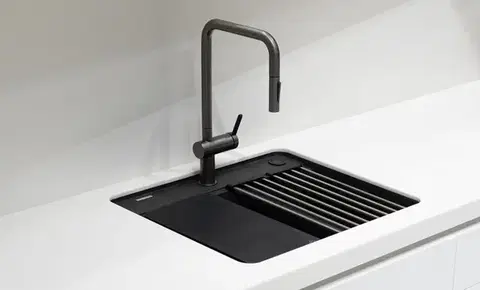 DEANTE Momi metallic graphite Granitový dřez, 1-bowl ZKM_G10A