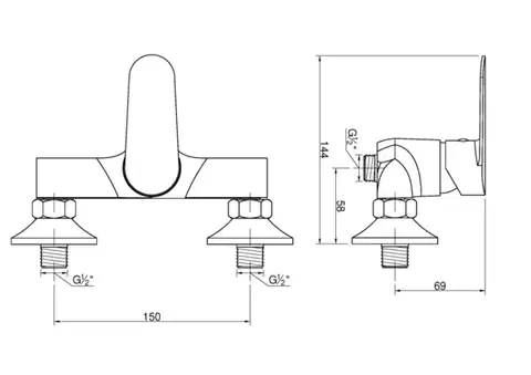INVENA Sprchová baterie ESLA BN-94-001-V