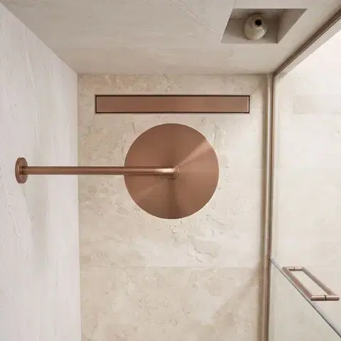 REA Kulaté sprchové rameno JS-9021 40cm Brush copper REA-P6851