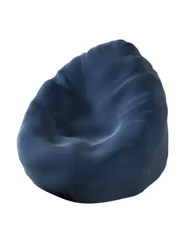 Sedací vak barva tmavě modrá látka lesklé, sametová