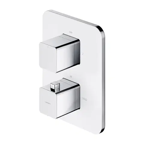 OMNIRES PARMA termostatická sprchová baterie podomítková chrom / bílá /CRB/ PM7436CRB