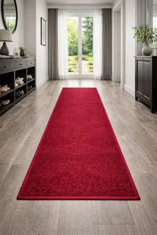Vopi, Běhoun na míru Eton vínově červený, šíře 150 cm, červená, chodba / předsíň