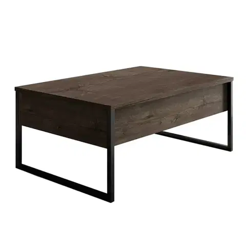 Konferenční stolek Luxe Walnut and Black