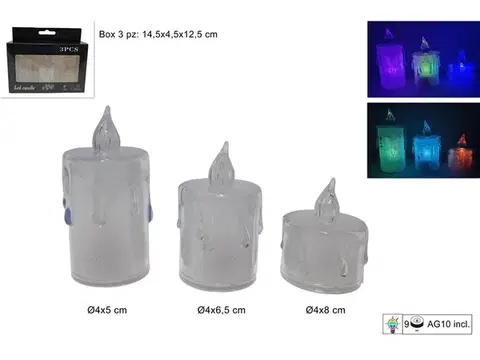 PROHOME - Svíčka LED sada 3ks