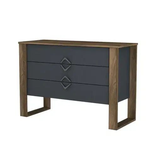 Komoda Bumerang Anthracite and Walnut