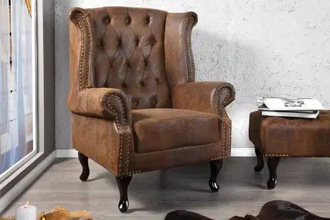 Chesterfield křeslo MIDAS Dekorhome