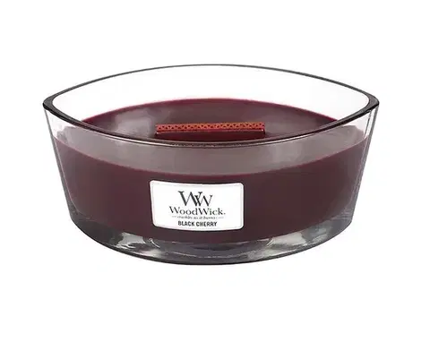 Vonná svíčka WoodWick Loď - Black Cherry