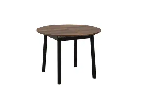 Extendable Dining Table Oliver - Walnut, Black