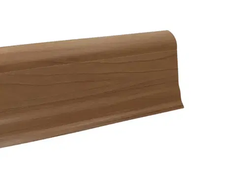 Döllken, DOPRODEJ: Soklová podlahová lišta SLK50 W168 Ořech orient 2,5 m, 2500x50x25 mm, hnědá