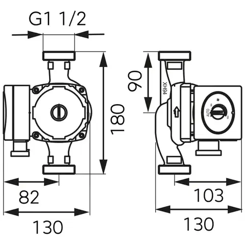 NOVASERVIS Oběhové elektronické čerpadlo Ferro 25-60/180mm 0602W