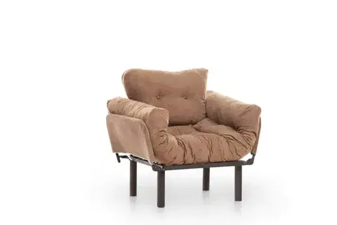 Křeslo ušák Nitta Single - Light Brown