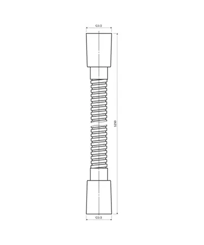 OMNIRES Sprchová hadice, 150 cm zlatá /GL/ 029GL