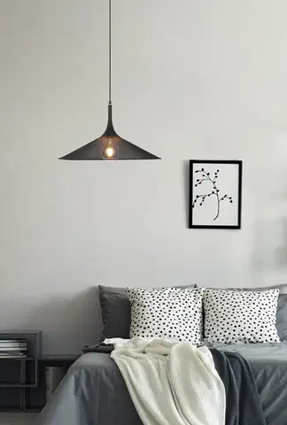Závěsná lampa černá 50cm Kiruna L Ledea