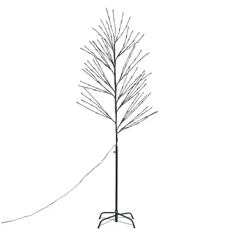 Vánoční strom černý 200 cm vč. LED IP44 - Vixen