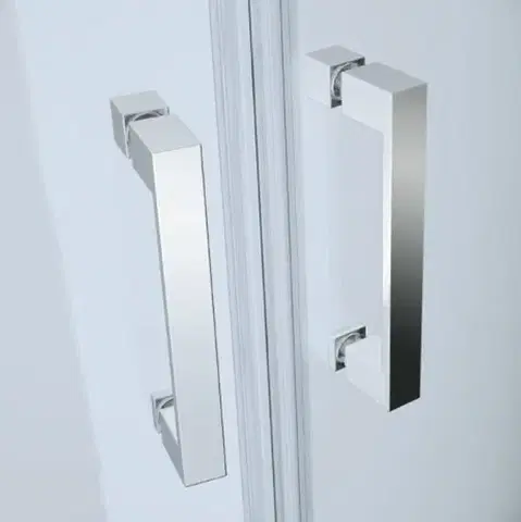 CERSANIT Sprchový kout BASIC čtvrtkruh 90x185, posuv, čiré sklo S158-005