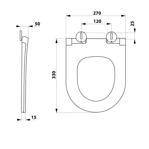 AQUALINE PETIT WC sedátko, Easy Take, bílá PT005