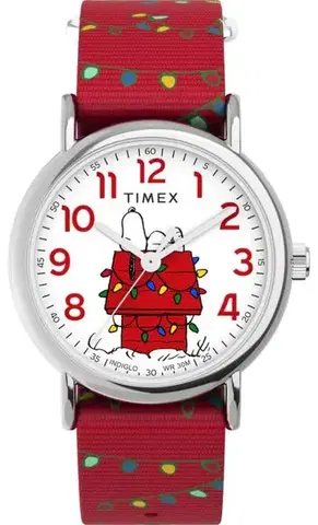 Timex Peanuts® Weekender Holiday TW2W808006B