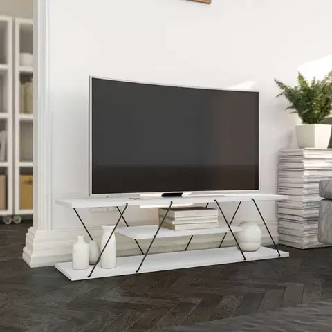 TV stolek Canaz v2 - White, Black