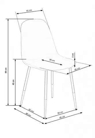 Jídelní židle K379 Halmar