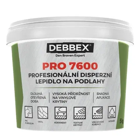 Den Braven Profesionální disperzní lepidlo na podlahy PRO 7600 14 kg - 14 kg