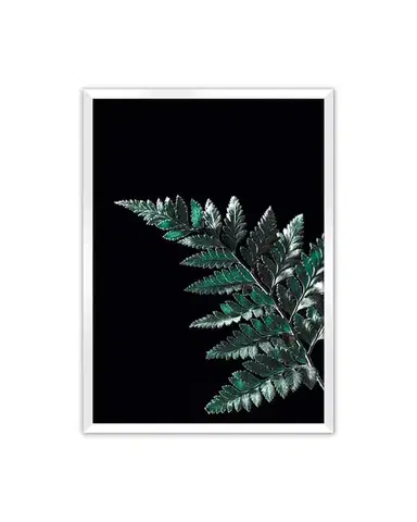 Plakát Dark Fern Leaf