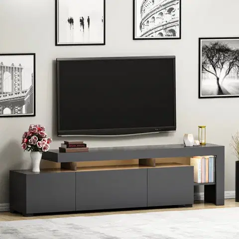 TV stolek BELIZ s LED osvětlením Asirgroup