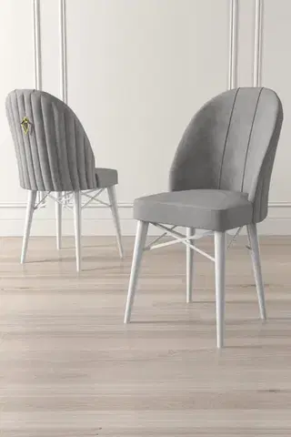 Sada židlí (4 kusy) Ritim - Grey, White