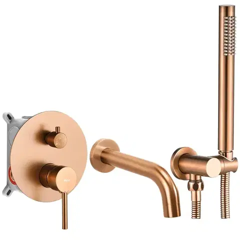 REA Vanová baterie Lungo Brush Copper + Box REA-B4568