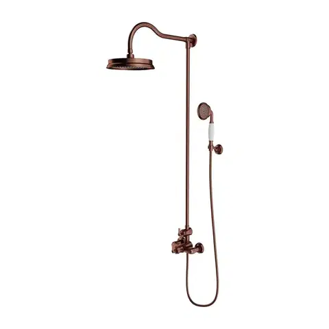 OMNIRES ARMANCE termostatický sprchový sloup měď retro /ORB/ AM5244-6ORB
