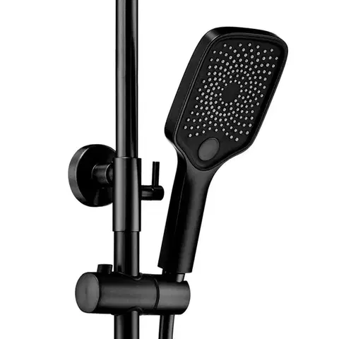 REA Sprchový set s baterií 150mm Lungo termostat ROB černá REA-P6627