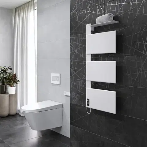 Mereo Elektrický sušák ručníků, 2 moduly, bílý MT81W