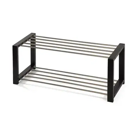 Kovový botník FRAME 2, černá