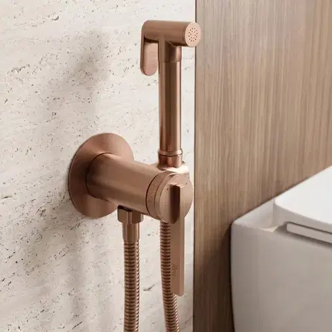 REA Podomítková bidetová baterie Grace Brush Copper REA-B4504
