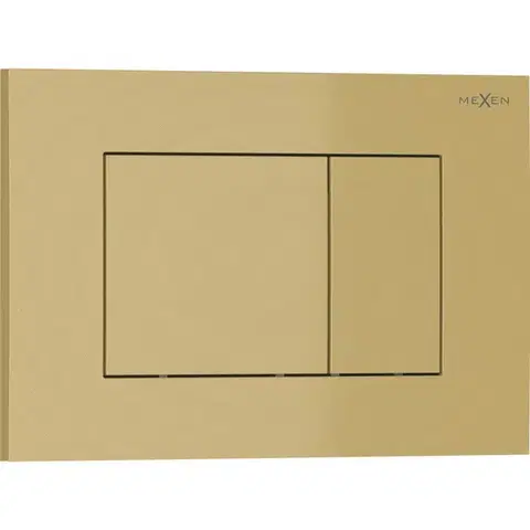 MEXEN Tex 02 splachovací tlačítko, zlatá 6102-06