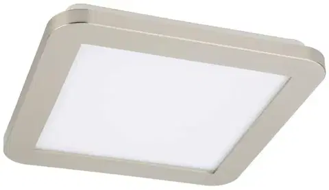 Minimalistické stropní svítidlo do koupelny NEXIT – saténově stříbrné 22,5 cm – stmívatelné stropní svítidlo LED 3000K 12W IP44