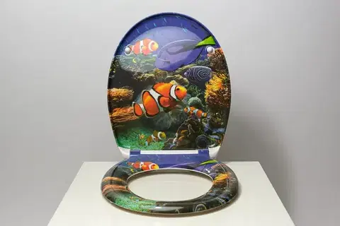 Eisl Duroplastové sedátko se zpomalovacím mechanismem SOFT-CLOSE Sea life 82372Sea life