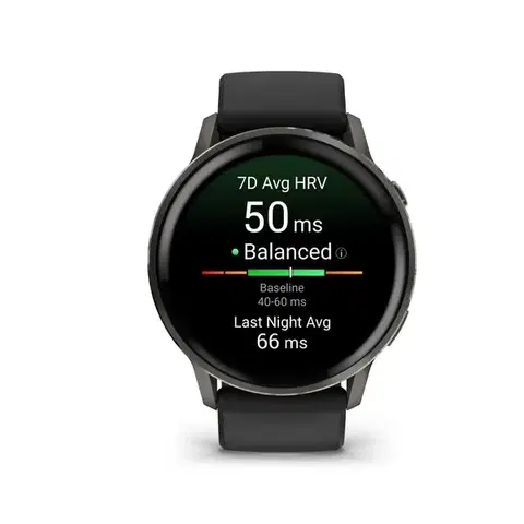 Garmin Venu® 4 - 45 mm Slate a Černý silikonový řemínek 010-03014-00