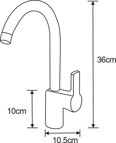 MEXEN Ebro černá dřezová baterie 671500-70