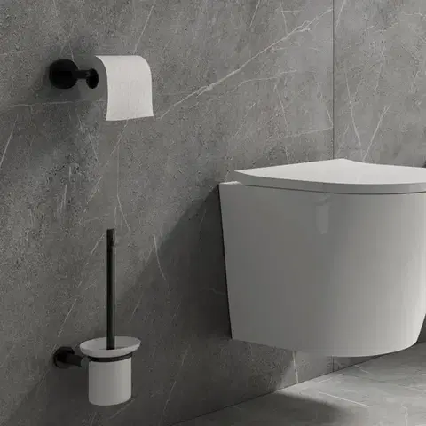 OMNIRES MODERN PROJECT WC štětka černá mat /BLM/ MP60620BL