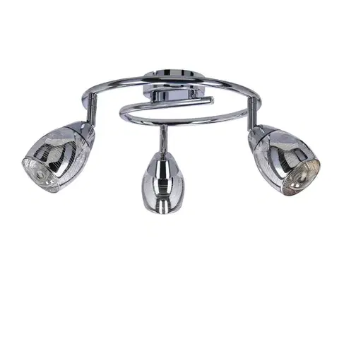 Spirálová nástěnná lampa 3X10W E14 LED chrom MILTON