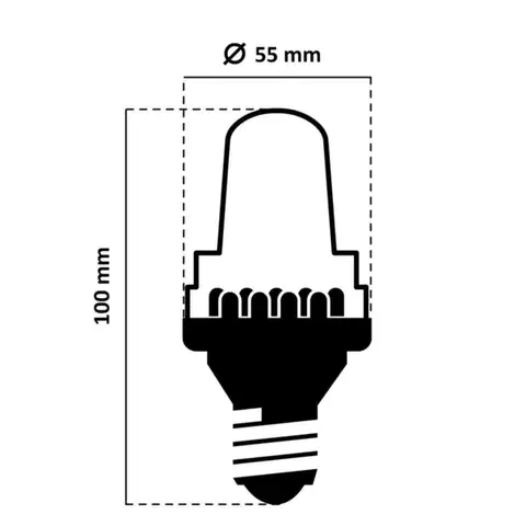 DecoLED LED žárovka - FLASH, ledově bílá, patice E27