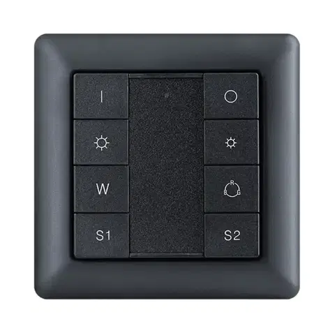 SLC SmartOne Zigbee RGB/RGBW nástěnný panel IP20 černý