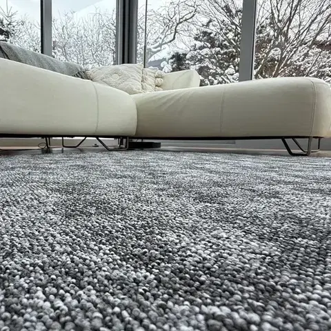 Vopi, Kusový koberec Madrid šedý kruh, 100x100 (průměr) kruh, šedá, chodba / předsíň