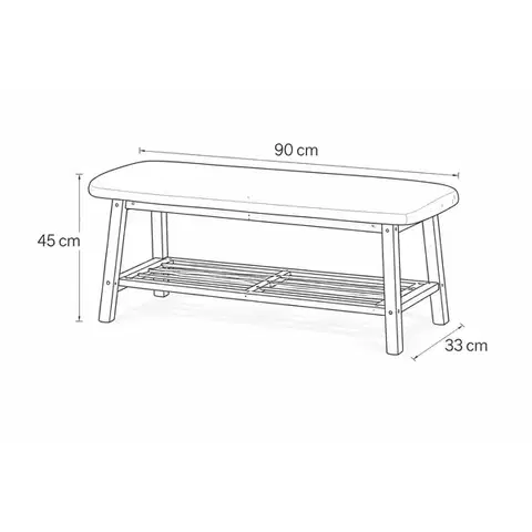 Bambusový botník WABISABI Cushion Rack