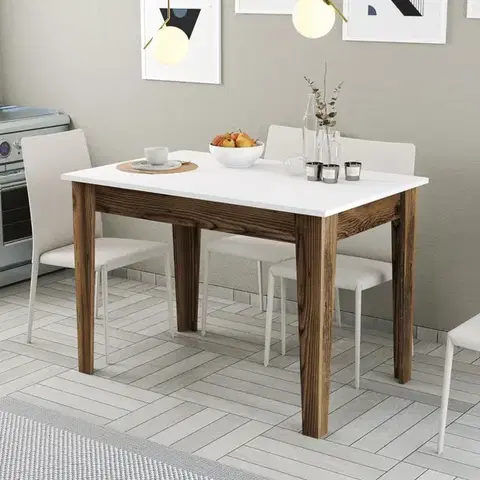 Kuchyňský stůl Kiev 505 - Walnut, White