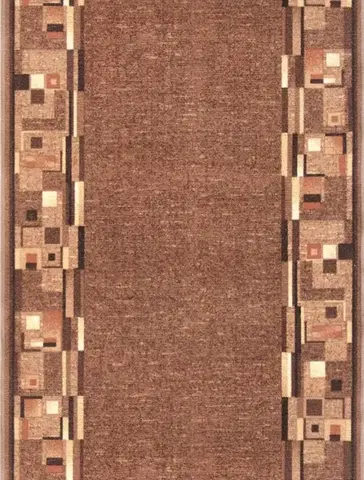 Associated Weavers, Protiskluzový běhoun na míru Bombay 44, šíře 67 cm, hnědá, chodba / předsíň