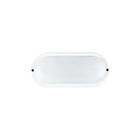 ACA Lighting LED plastové bílé nástěnné svítidlo 230V AC IP65 10W 900lm 3000K 110d Ra80 DORA1030W