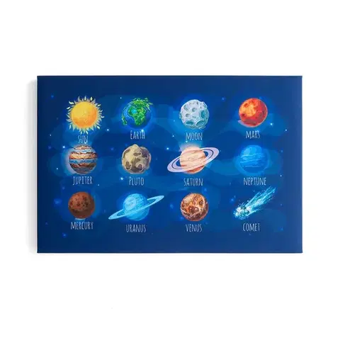 Akustický panel IMAGE, planety, 1200x800 mm