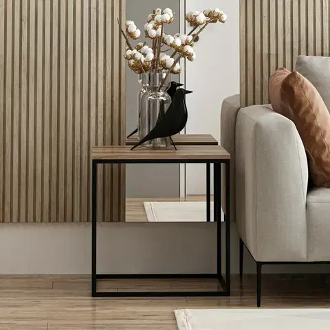 Odkládací stolek Basak Walnut